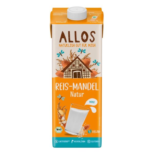 Boisson végétale Riz-Amande 3x1L - ALLOS
