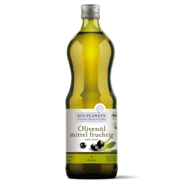 Huile d'olive Extra Vierge Fruitée Medium 1L - BIOPLANÈTE