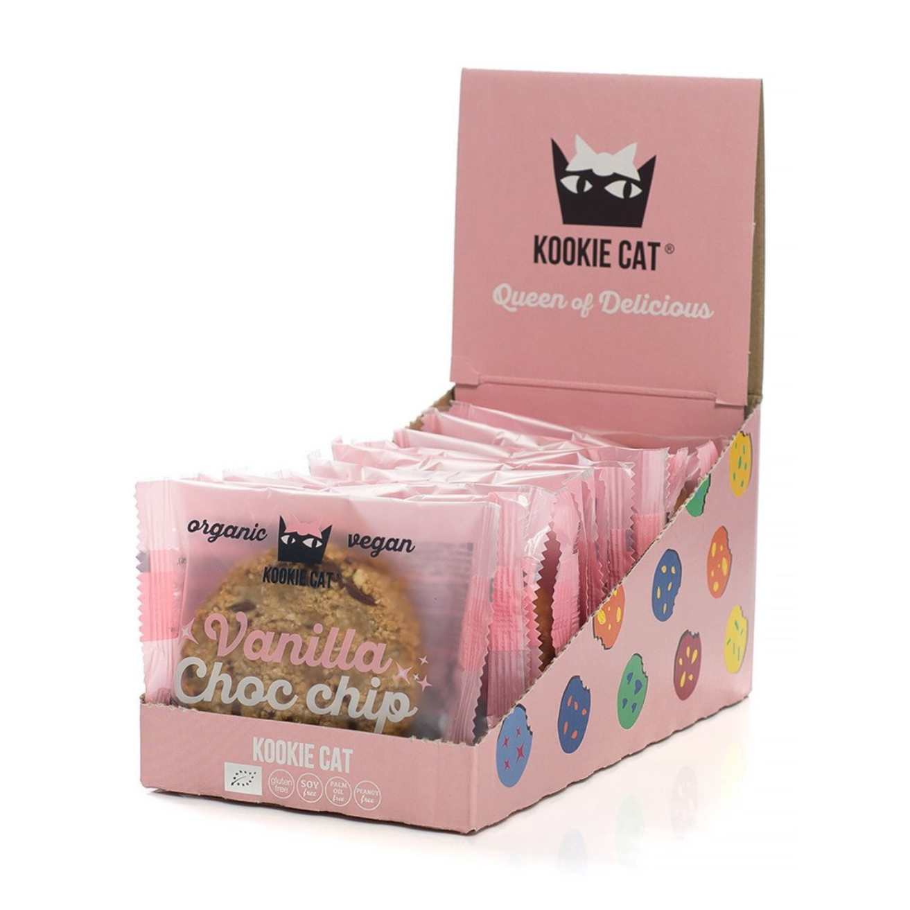 Cookies Vanilla Choco Chip 12 pièces - KOOKIE CAT