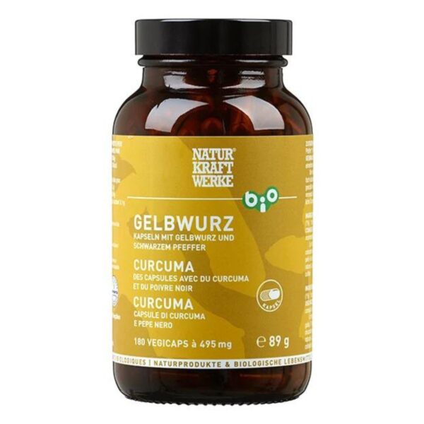 Curcuma 180 capsules - NATURKRAFTWERKE