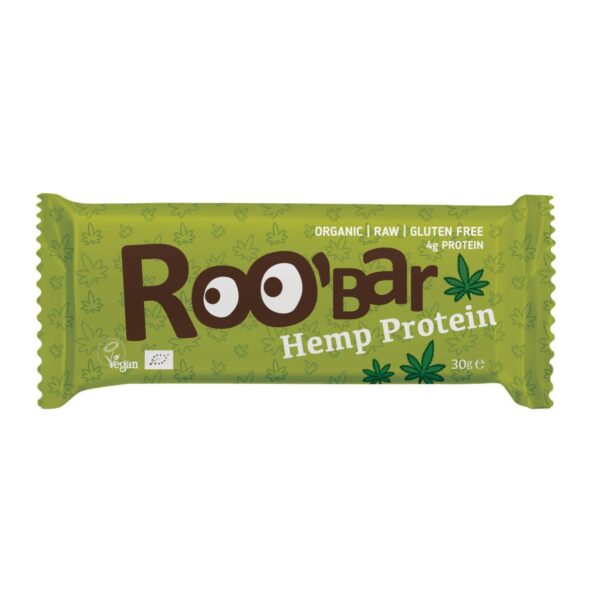 Barres crues protéinées au chanvre 4 pièces - ROO'BAR
