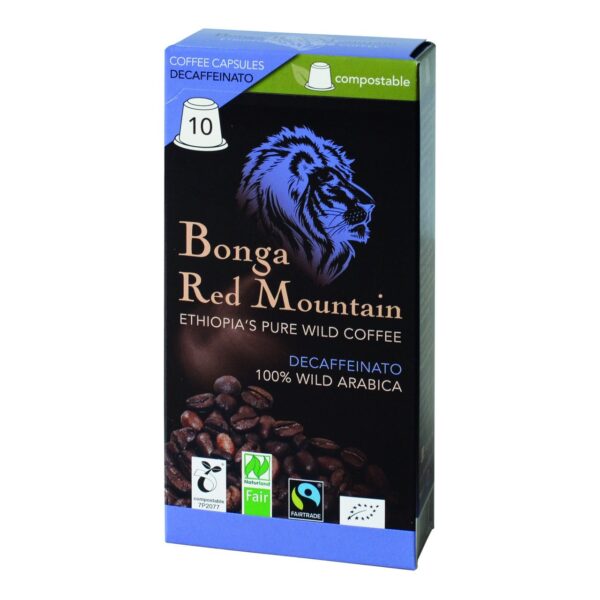Capsules de café Bonga Red Mountain - Decaffeinato - 10 paquets - ORIGINAL FOOD