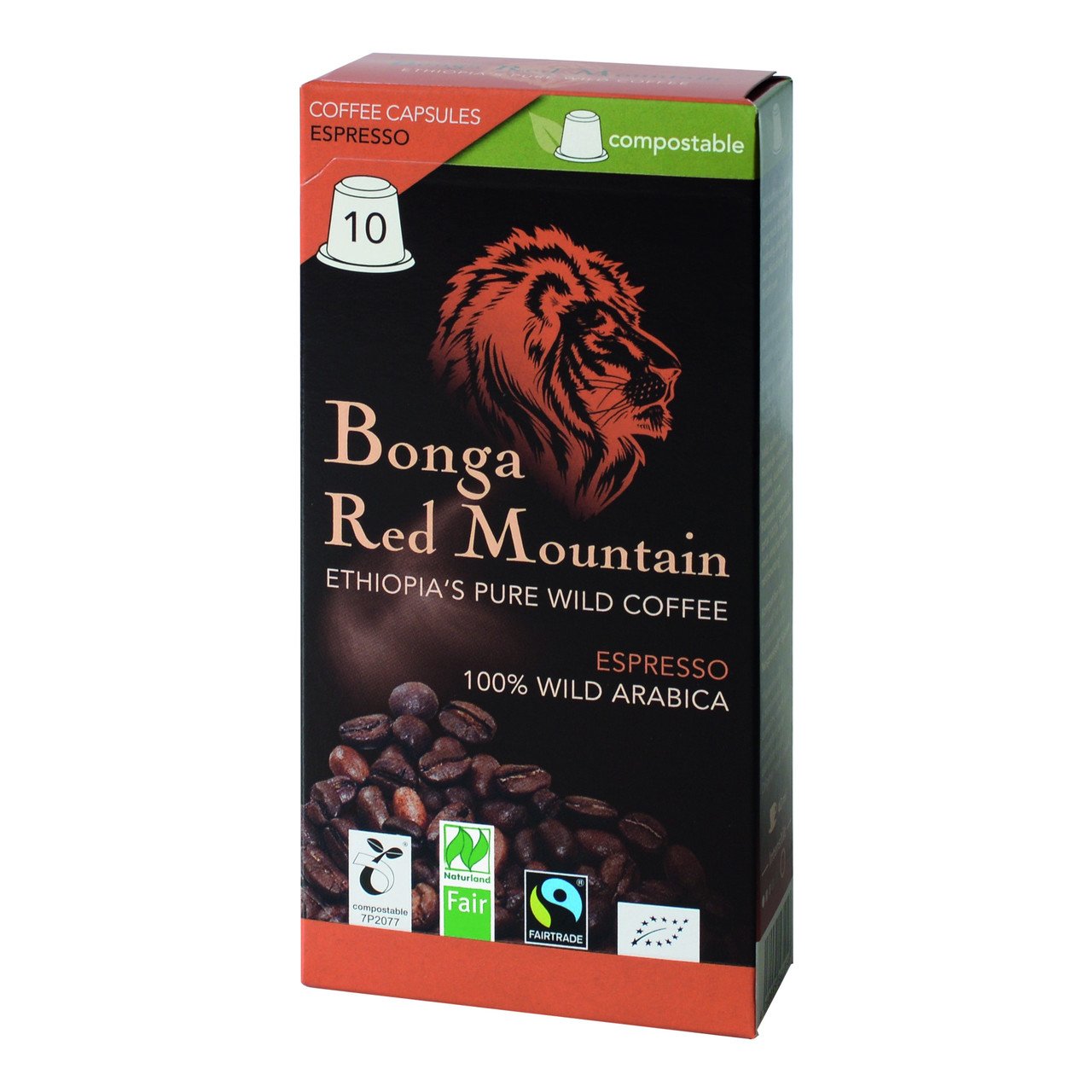 Capsules de café Bonga Red Mountain - Espresso - 10 paquets - ORIGINAL FOOD
