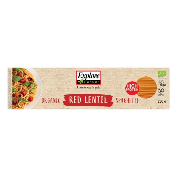 Spaghettis de lentilles corail 250g - EXPLORE CUISINE