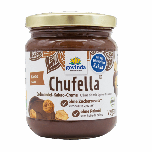 Chufella - pâte à tartiner chocolat-souchets 220g - GOVINDA