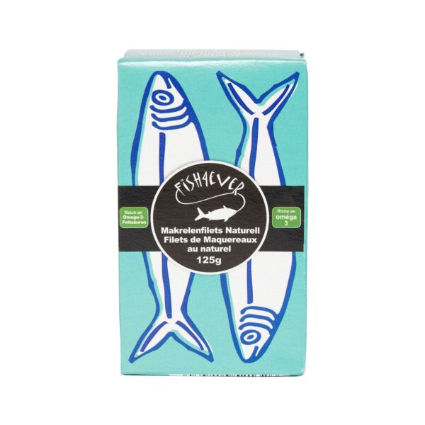 Filet de maquereaux au naturel 125 gr - FISH4EVER