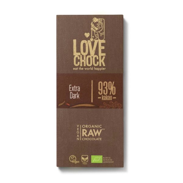 Chocolat cru extra-dark 93% - 70g - LOVECHOCK