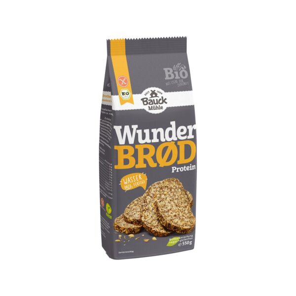 Mélange pain "miracle" protéiné WunderBrød sans gluten 550 gr - BAUCK MÜHLE