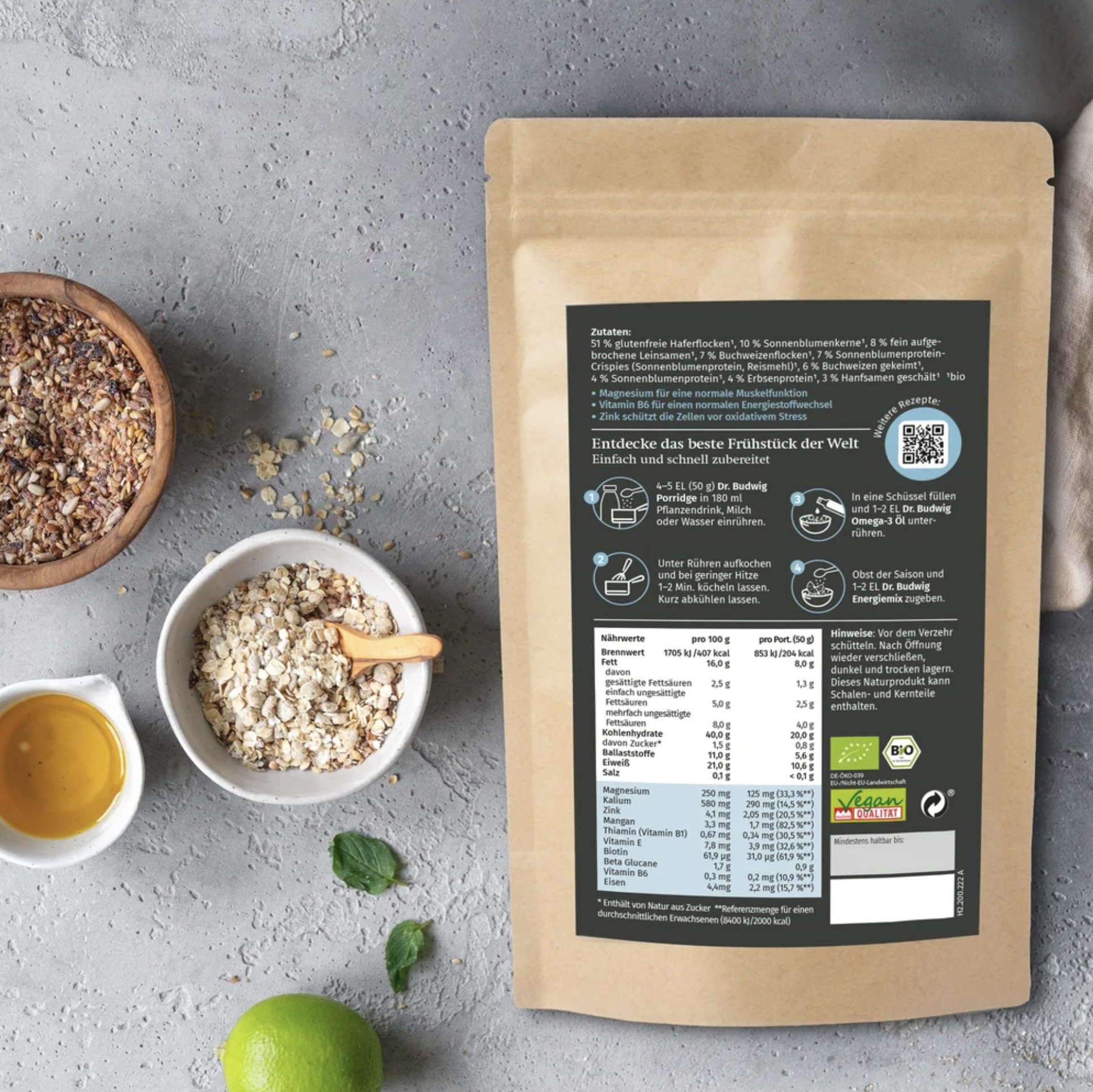 Muesli protéiné bio 700 gr - Dr Johanna Budwig – Image 3